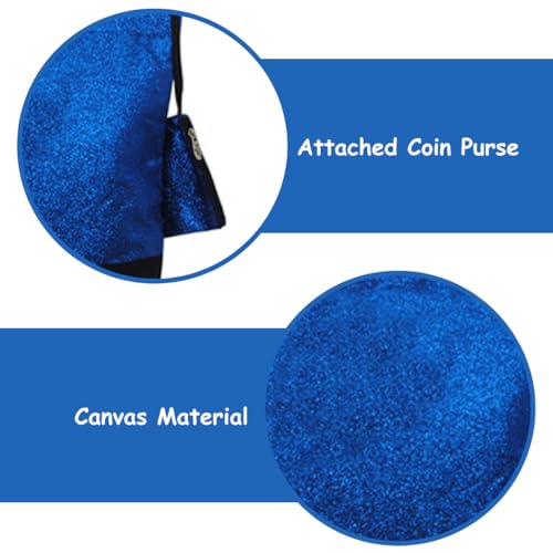 Image of NGIL Medium Top Zipper Closure Canvas Tote Bag with Attached Matching Coin Purse For Moms and Nurses