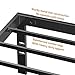 DUMOS Twin Size Bed Frame - Metal Platform Bed Frame Mattress Foundation with Steel Slat Support, No Box Spring Needed, Storage Space Under Base, Easy Assembly, Black