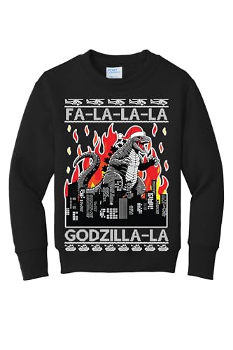 wild custom apparel Godzilla la Fa la la Kids Boys...