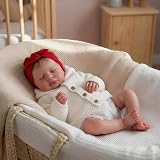 Zero Pam Reborn Baby Dolls Silicone Full Body Girl,20 in Realistic Baby Doll, Sleeping Babys Dolls Rooted Hair,Real Life Babys Lifelike Newborn Babyies Doll That Look Real with Accessories