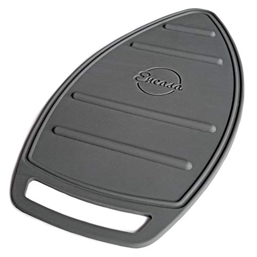 Image of Encasa XO Silicon Mat for Hot Iron Rest - Heat Resistant, Anti - Slip, Thicker Pad for Protecting Your Table During Ironing, Non-Burning, Machine Washable, Durable - Grey