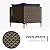 Grand patio 7-Piece Wicker Patio Furniture Set, Retro Outdoor Conversation Set Sectional Sofa with Water Resistant Blue Thick Cushions and Coffee Table, Brown