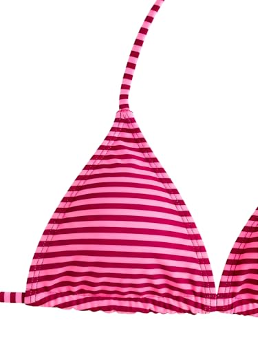 Image of RoseSeek Girl's Tie Dye Smocked 2 Piece Swimwear Sets Backless Halter Bikini Cute Brief Bathing Suit
