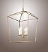 H25 X W17 Gold Cage Large Lantern Iron Art Design Candle-Style Chandelier Pendant, Ceiling Light Fixture