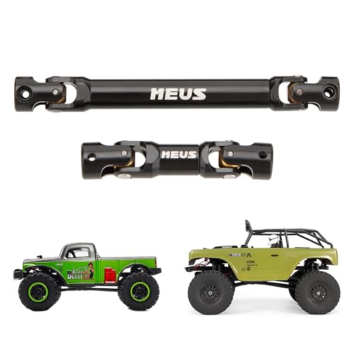 MEUS RACING SCX24 Driveshaft Center Drive Shaft for Axial 1/24 SCX24 Deadbolt AXI90081 B17, Black