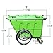 AINIYF Brute Rollout Heavy-Duty Wheeled Recycling Can/Bin, TrashMaster Wheeled Trash Can with Turn & Lock Lid/400L (50X35.8x35.8inches) (Color : White)
