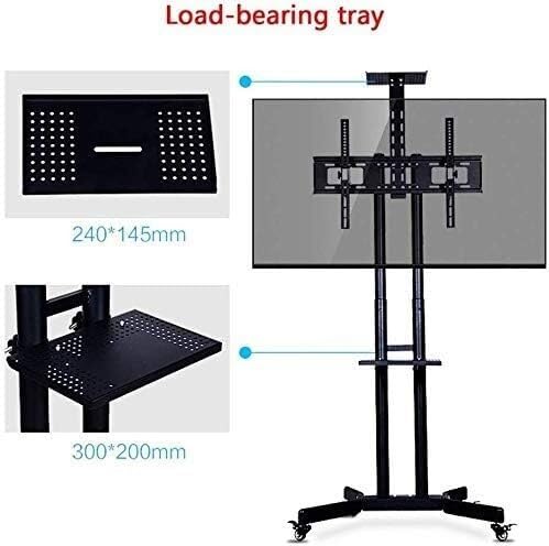 Soporte móvil ajustable para TV con ruedas giratorias miniatura 5
