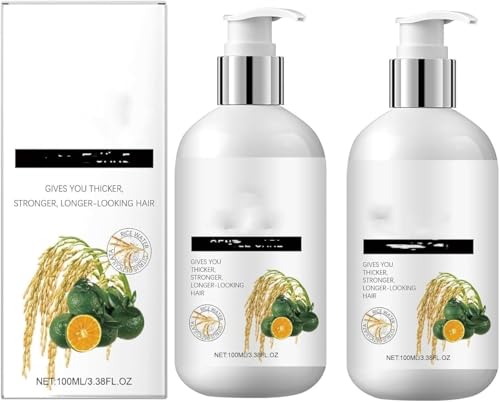 Champú Regenerador Capilar de Agua de Arroz, Champú Regenerador Capilar con Biotina, Para la Caída y el Adelgazamiento del Cabello, Cabello Fuerte y Renovador, Para Hombres y Mujeres