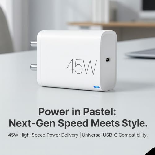 Image of Original 45W Super-Fast Type C Charging Adapter for Samsung S25 Ultra /Google 10 Pro XL /One plus15 /Nothing /Motorola /Xiaomi 17 ProMax /iPhone /Laptop /Tablet /Chromebook|45W USB C PPS Charging Adaptor,White