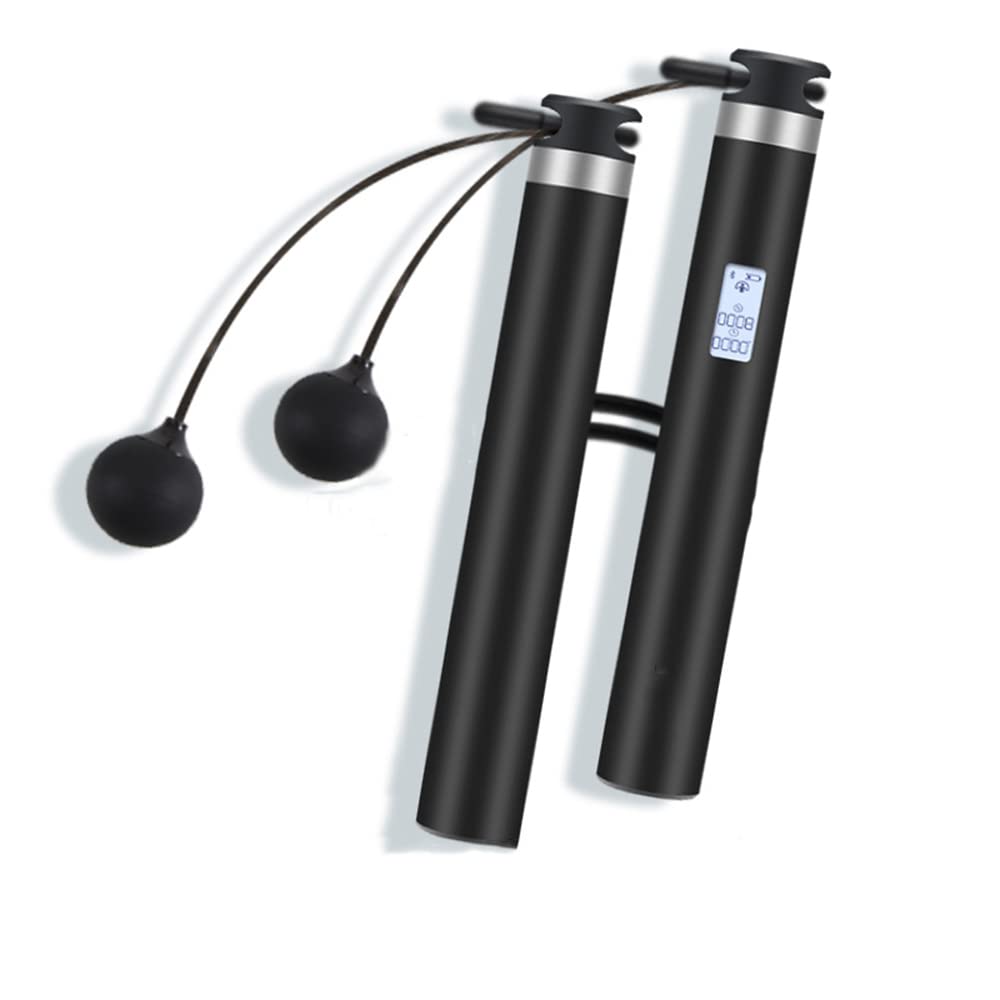 Corde à Sauter Intelligente Fitness Sport Cordes à Sauter App Connexion Bluetooth Chargement USB Corde à Sauter électronique avec Main Antidérapante