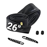 26 x 1,75/2,125 Fahrradschlauch, Schraderventil, für 26x1,75, 26x1,95, 26x2,10, 26x2,125 MTB/Citybikes (2)