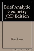 Brief Analytic Geometry 3RD Edition B0017SXZTC Book Cover