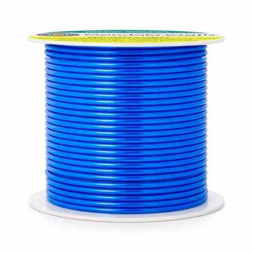 Image of Mandala Crafts 14 Gauge True Blue Anodized Aluminum Craft Wire, 60 FT | Colored, Flexible, Bendable, for Bonsai, Armature, Sculpting, Wire Wrapping, Jewelry Making, Weather & Tarnish Resistant