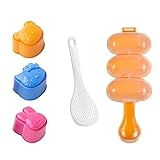 Sushi Shake Animal Shapes Sushi Mold (3 Pcs + 1 Pcs) Diy Tool Kitchen Tool