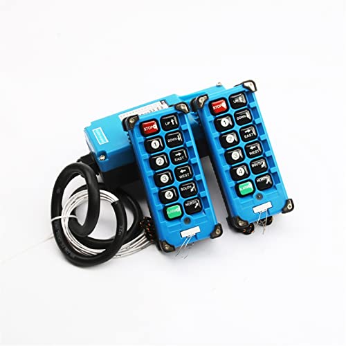 Control remoto industrial de 8 canales F21-E2B-8 para puente grúa y polipasto 24V 6