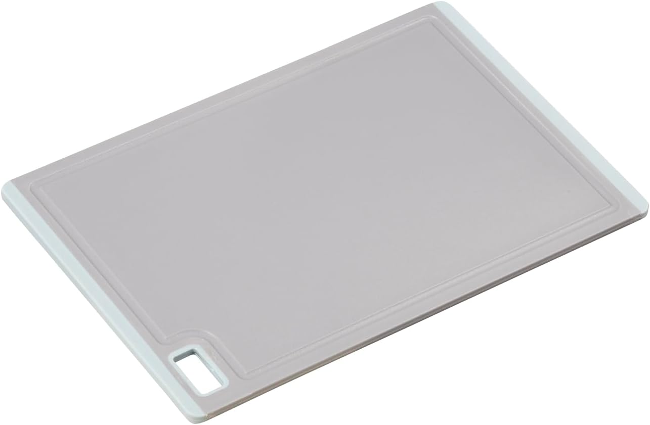 Kesper 30880 Chopping Board, Material: Plastic (PP/TPE), Dimensions: 30 x 20 x 0.95 cm, Colour: Grey