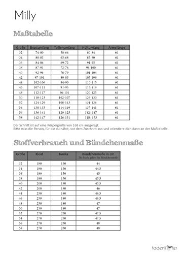 Schnittmuster und Nähanleitung - Damen Tunika Kleid - Milly
