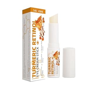 Turmeric Retinol Eye Stick,Lumibalm for Under Eyes Bags,Eye Balm Moisturizes Hydrating for Dark Circle,Wrinkles,Visible Results in 3-4 Weeks,Anti Aging Retinol Cream Reduces Fine Lines