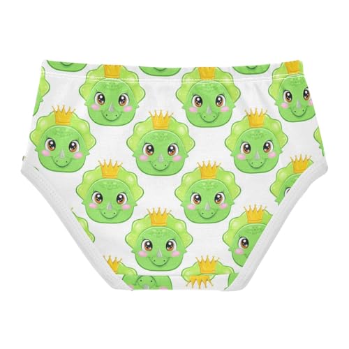 Joisal Cartoon Girls Underwear Toddlers 2t Cotton Panties for Girl Cute Cartoon Dinosaurs Green White Kids Undies Briefs2