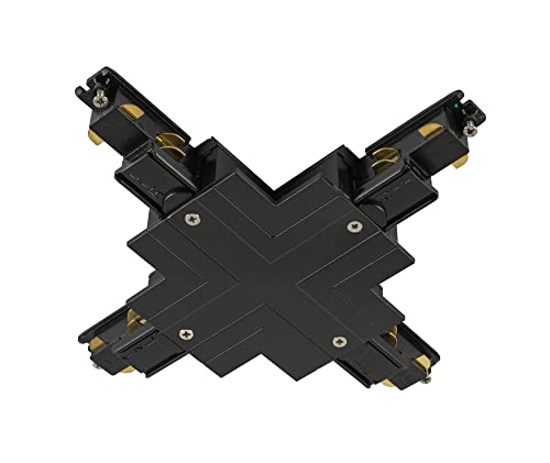 Connecteur X S-TRACK rail triphasé noir dimmable spot plafond aménagement