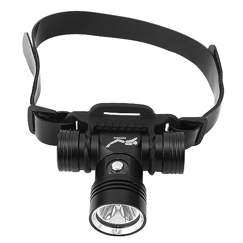 Luz de cabeza de buceo 1000 lm led recargable de aluminio para camping