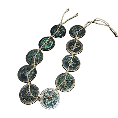 LAOJUNLU Antique Ten Emperors, Qian Tongqian, Retro Fengshui Five Emperors, Qian Pure Copper,