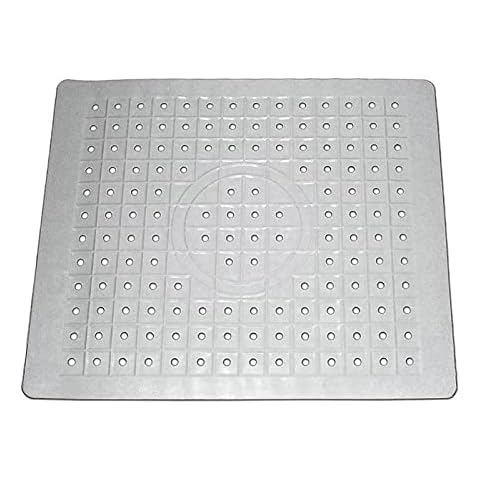 UxradG Soft Rubber Kitchen Sink Mat, Anti Slip Sink Protector Mat, Practical Dish Draining Mat for the Kitchen Sink or Countertops(White,size:Rectangle) Cover