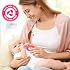 Baby Teething Toys, Silicone Baby Teether Chew Toys Freezer Safe BPA Free, Soothe Babies Gums - Dark & Light Pink