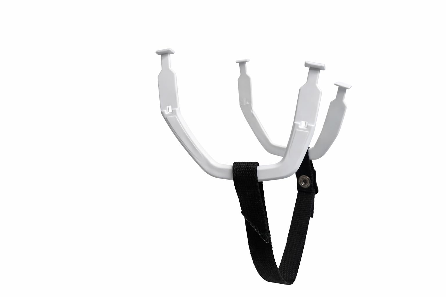 Replacement Hockey Helmet Chin Strap, Button Loop with Ear Loops White, Strap Kit Color Full Black, CCM, Bauer, True, and Warrior