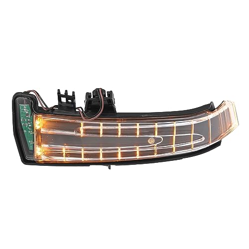 A ABSOPRO Front Left Side Door Rearview Side Wing Mirror LED Turn Signal Light No.A2129067401 Indicator Blinker Lamp for Mercedes W204 2007-2014