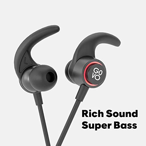 GOVO GOKIXX 400 Bluetooth in Ear Earphones with HD Mic Wireless Neckband, 9H Playtime, 10mm