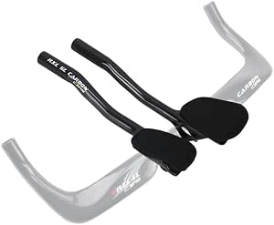 Carbon Fiber Aero Bars for Road Bike, 340mm, Black 3K Glossy