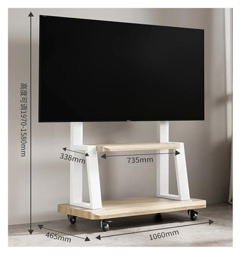 Soporte universal para TV móvil de piso a techo miniatura 2