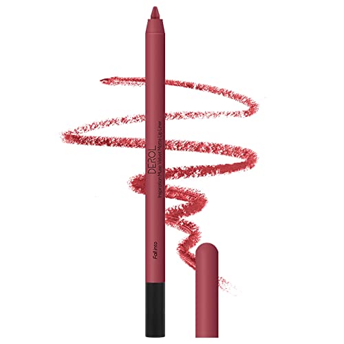 Lip Liner Pencil, Long Lasting Waterproof Creamy Lip Liner Pencil With Sharppens, Non-Fade, Non-Dry, High Pigmented, Up To 12 Hours, Professional Lip Makeup Matte Lip Liner Pencil For Women (06# Fall Into) #TOP23