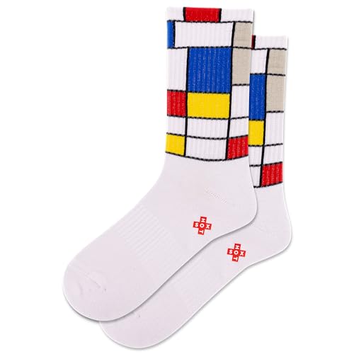 Chaussettes de peinture femme en coton doux, motif artistique et créatif