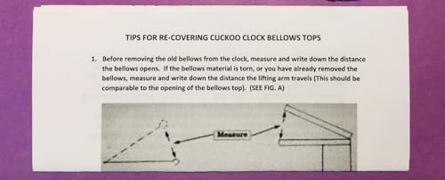 Generic Cuckoo Clock Recovery Paper Bellow Roll 2”x 60” w/Instruction, White