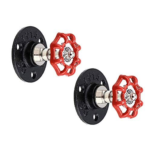 ADFD 2 Crochets de Suspension Vintage, Tuyau en Fer Industriel Fixation Murale rétro pour Peignoir, Serviette, Sac, Parapluie, Chapeau Décoration Antique de Maison Cover