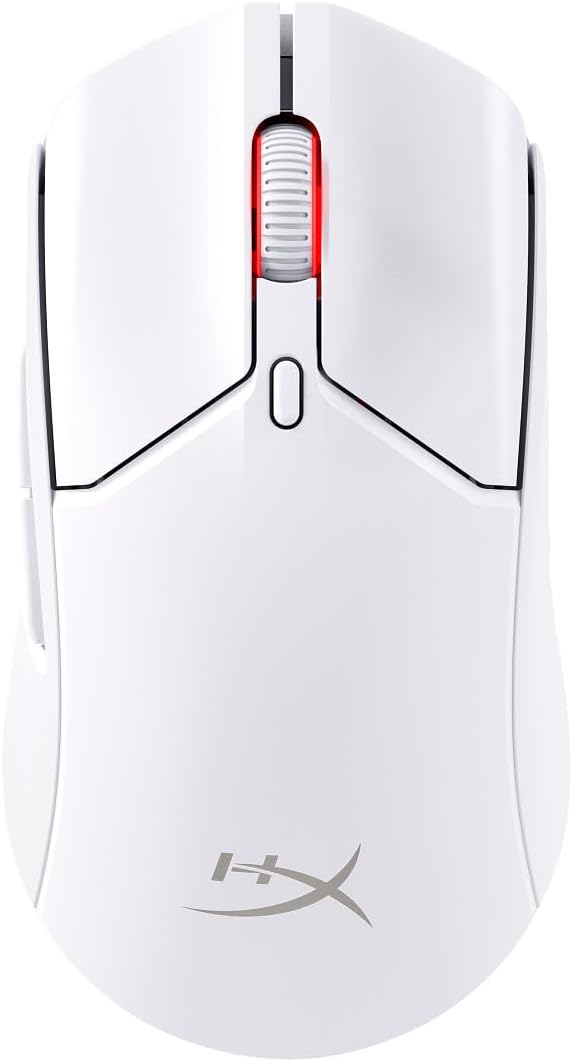 - HyperX Pulsefire Haste 2 Smartchoice Dual Wireless RGB Gaming Mouse, Upto 26K DPI, HyperX 26K Sensor, 61g Ultra Lightweight, 100 Hr Battery Life, 1K Hz Polling Rate, 24 Months Warranty-White [6N0A9AA]