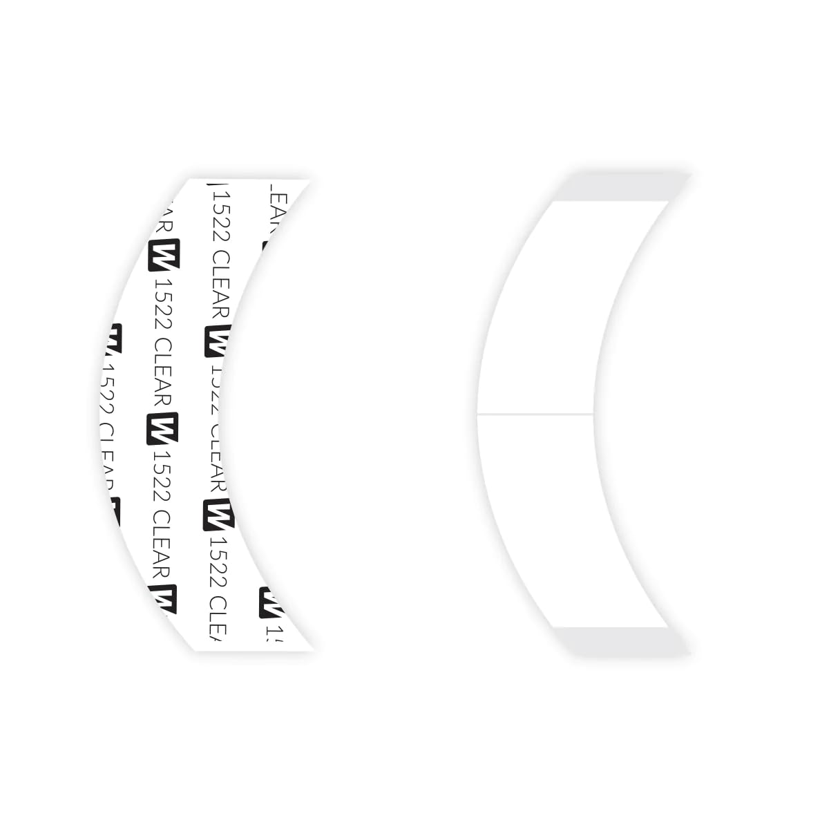 3m Clear 1522 Tape Shape CC = Double side adhesive =1 pack of 36pcs