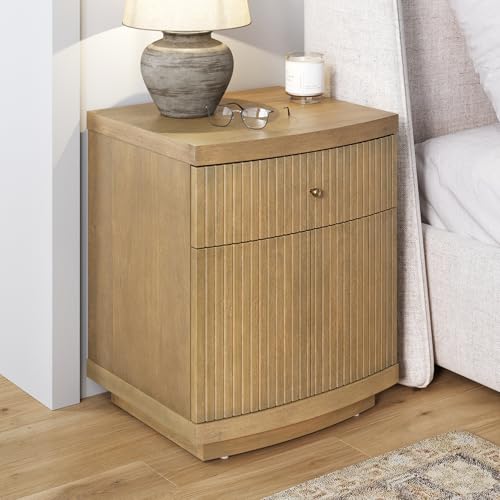 Nathan James Tambellini Mid Century Modern Nightstand, Bedside Table with