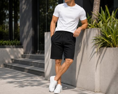 Image of Shorts for Men | Men's Cotton Shorts | Casual Regular Fit | Drawstring Waist | Soft & Breathable | Summer Wear | Sizes (S,M,L,XL,XXL,3XL,4XL,5XL)