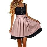 Generisch Trachtenrock Damen, Dirndl Schürze Knielang Dirndl Rock Oktoberfest Spitze Dirndlschürze Midi Rock Trachtenrocks Kurz Trachtenkleid Oktoberfest Outfit Große Größen Dirndlschürzen