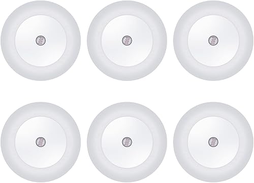 Miniatura 4 de Paquete de 6 luces LED nocturnas, luces LED de noche enchufables a la pared con sensores del atardecer al amanecer, luces nocturnas enchufables para