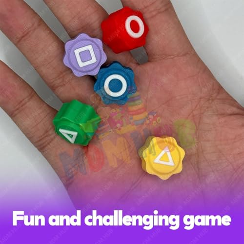 Image of Gonggi Game Set | Traditional Game with 5 Colored Plastic Playing Pieces & Storage Case, Educational Travel Game for All Ages