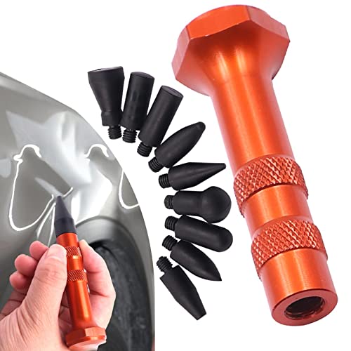 DMKJ Outils de débosselage | Kit de réparation de Bosses Bricolage | Outils de réparation de Dent d'ensemble d'extracteur de Dent de Voiture avec 9 Bouts de têtes pour des dommages extérieurs Cover