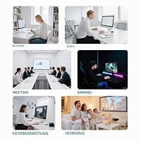 BOSGAME P3 Pro Büro- und Gaming-Mini-PC, Ryzen 9 7940HS (bis zu 5,2 GHz), 16 GB DDR5-RAM, 1 TB PCIe 4.0 SSD, Mini-Computer, 4K-Dreifachanzeige, HDMI 2.0/DP/USB-C, Dual-LAN, Wi-Fi 6E, BT5.2, Small PC – Ansicht 9