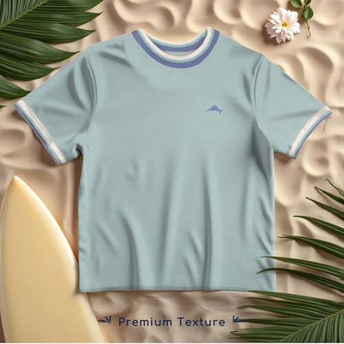 Image of Tommy Bahama Boys Casual Crewneck Short Sleeve T-Shirt & Elastic Waist Pants Set, 2-Piece Back to School Outfit for Kids