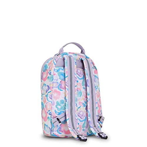 Image of Kipling Seoul Small Tablet Backpack Aqua Flowers One Size