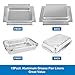 Uniflasy 80346 Catch Pan for Weber Q100 Q1000 Q120 Q140 Q1200 Series Drip Tray for Weber Baby Q Gas Grill with 6415 15pack Aluminum Liner Replacement for Weber 41887