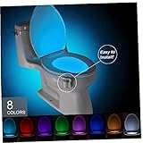 1pc WC WC Luz Nocturna De Luz De Fondo De Luz para Luces De Inodoro Asiento del Inodoro con Sensor De Movimiento